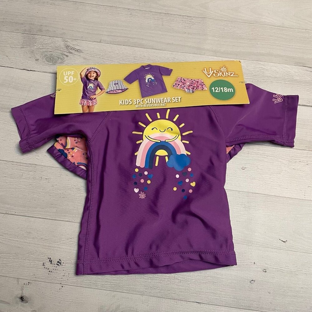 UV kids 3 piece swimsuit 12/18 months‎ NEW